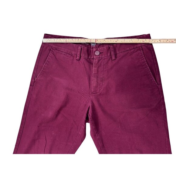 Old Navy Mens Maroon Ultimate Slim-Fit Pants 32x34 - Picture 9 of 10